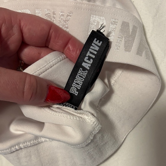 PINK Victoria's Secret Sports Bras - Dark Green and White Size- Medium - Picture 7 of 11